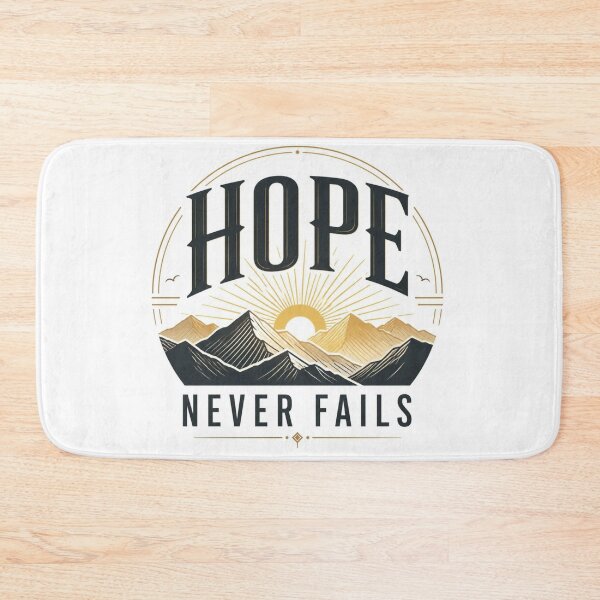 Item preview, Hope Never Fails Christian Inspirational Quote Typography Design designed and sold by Paltooproducts.