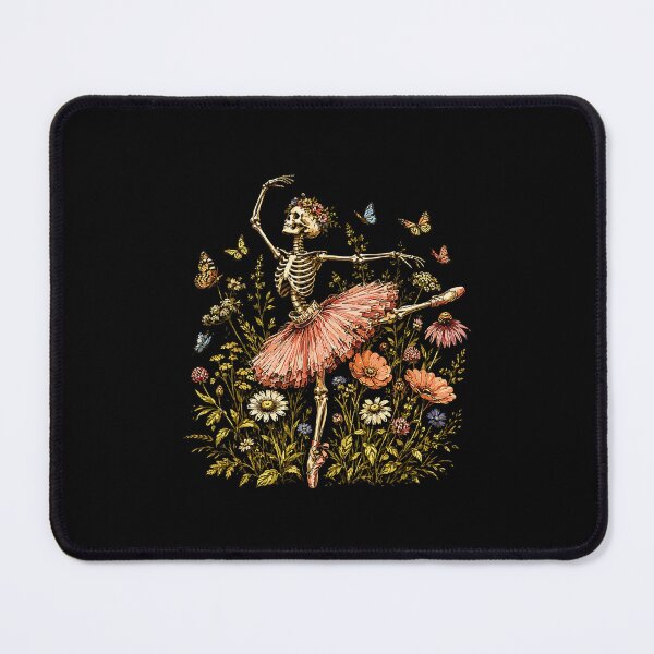 Item preview, Skeleton Dancing Arabesque Wildflower Botanical Cottagecore designed and sold by Rahamkshop.