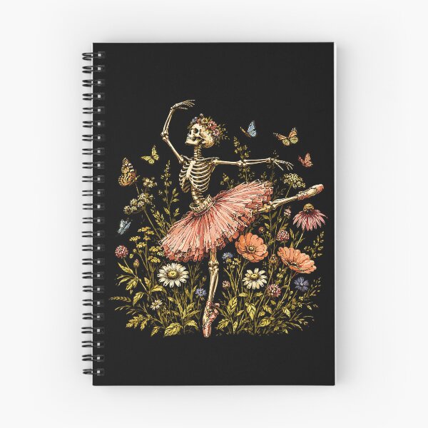 Item preview, Skeleton Dancing Arabesque Wildflower Botanical Cottagecore designed and sold by Rahamkshop.
