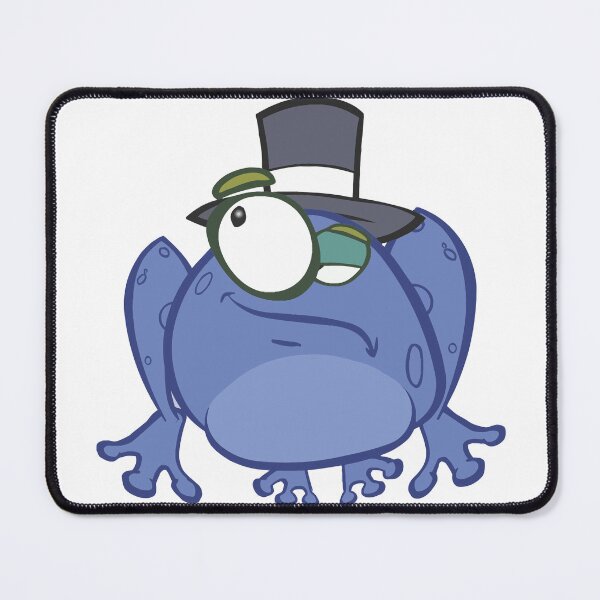 Item preview, Funny Blue Frog in a Top Hat Cartoon designed and sold by Johnnies.