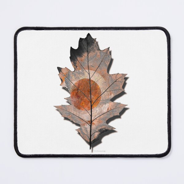 Item preview, Eternal Fall Burnt Orange Oak Tree Leaf Nature Art designed and sold by Sharon Cummings Art.