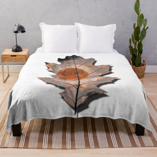 Item preview, Eternal Fall Burnt Orange Oak Tree Leaf Nature Art designed and sold by Sharon Cummings Art.