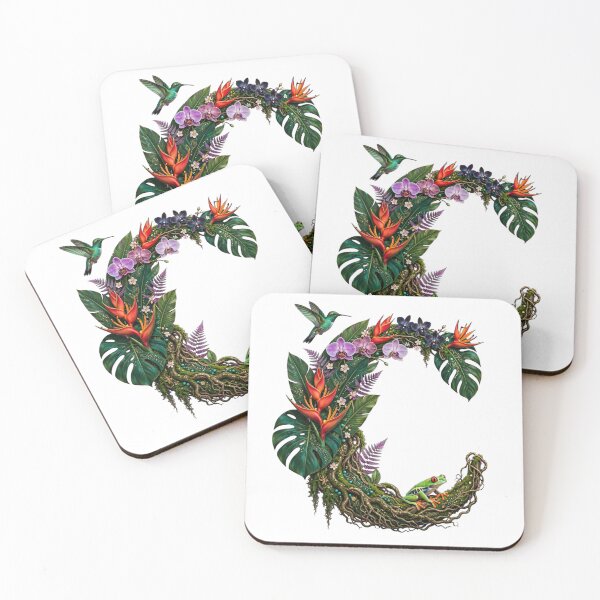 Item preview, Letter C - Jewels of the Jungle designed and sold by FantasyPearl.