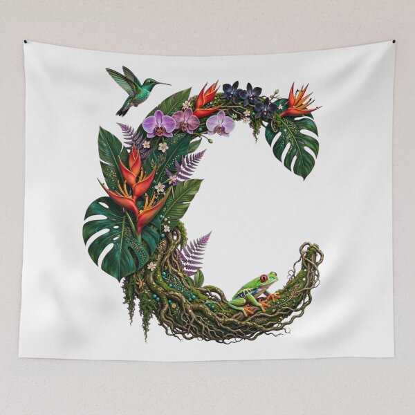 Item preview, Letter C - Jewels of the Jungle designed and sold by FantasyPearl.