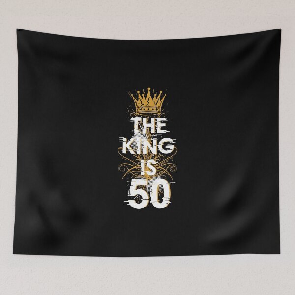 Item preview, The King Is 50 | 50th Birthday Man | Turning Fifty Celebration designed and sold by PopStars1993.