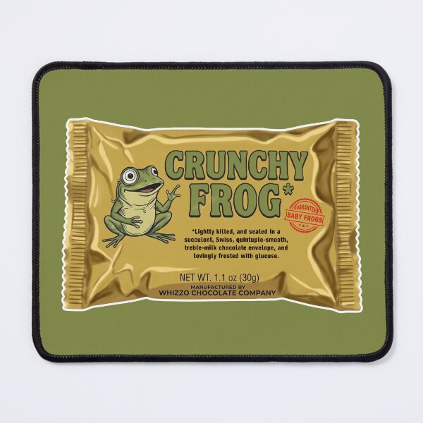 Item preview, Crunchy Frog - Whizzo Chocolate Company Classic Comedy designed and sold by Deviant Logic Design.