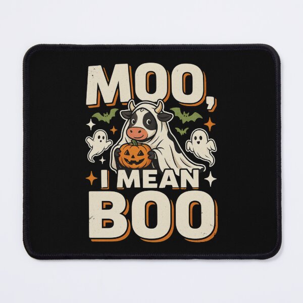 Item preview, Moo I Mean Boo Ghost Cow Halloween designed and sold by MizoX7.