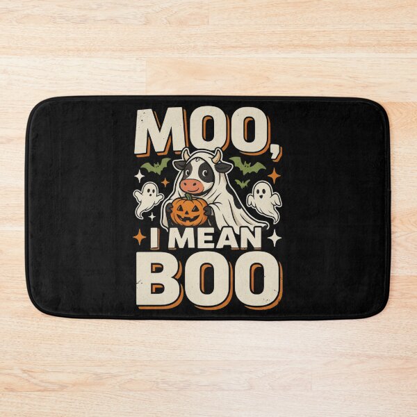 Item preview, Moo I Mean Boo Ghost Cow Halloween designed and sold by MizoX7.