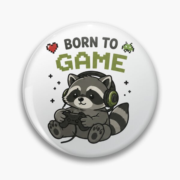 Item preview, Born to Game Raccoon | Cute Kawaii Gamer Trash Panda Sticker Gift designed and sold by bkeer abobkr.