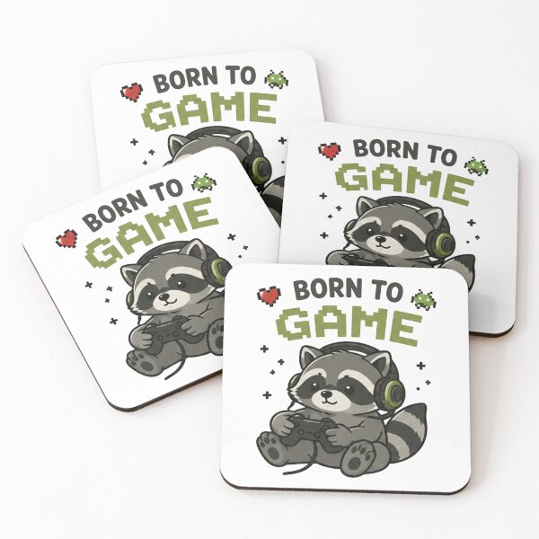 Item preview, Born to Game Raccoon | Cute Kawaii Gamer Trash Panda Sticker Gift designed and sold by bkeer abobkr.