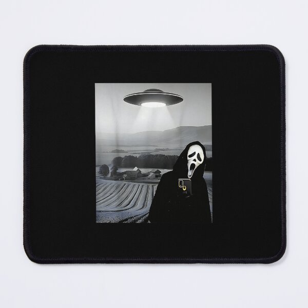 Item preview, Cute Scary Face Horror Ghost Selfie with Alien UFO Funny designed and sold by Rahamkshop.