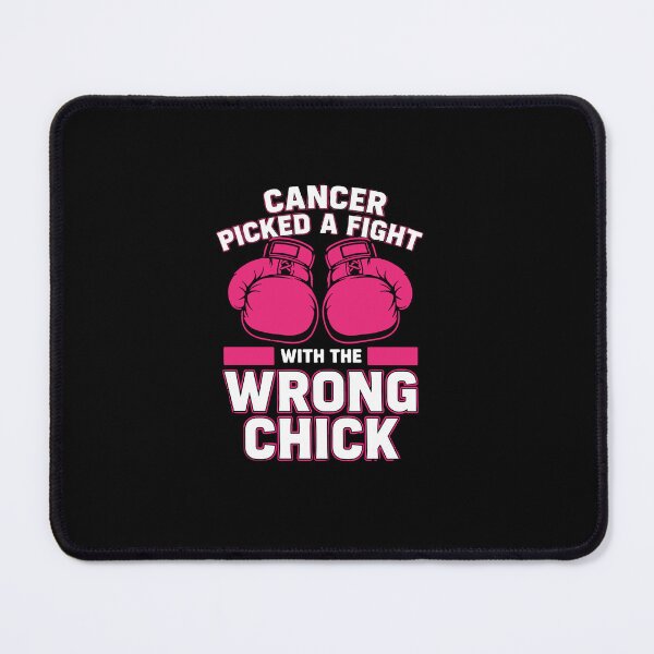 Item preview, Cancer Picked A Fight With The Wrong Chick Breast Cancer Fighter Survivor Warrior Woman designed and sold by PopStars1993.