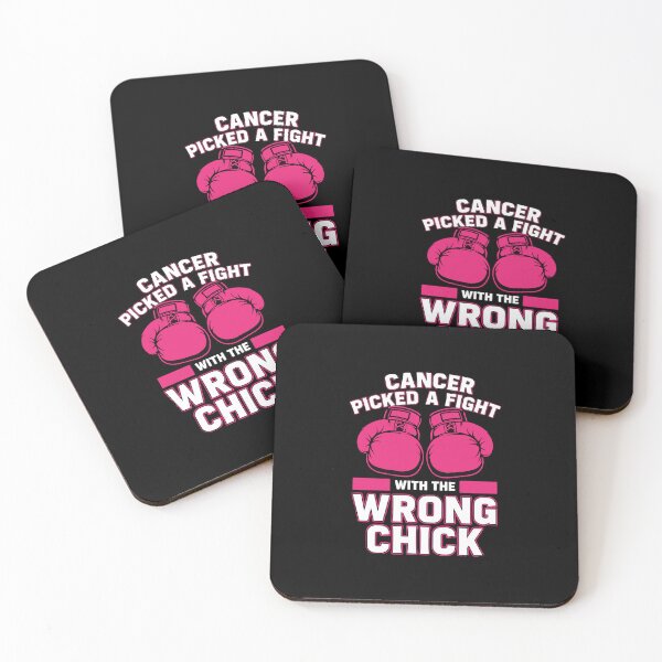 Item preview, Cancer Picked A Fight With The Wrong Chick Breast Cancer Fighter Survivor Warrior Woman designed and sold by PopStars1993.