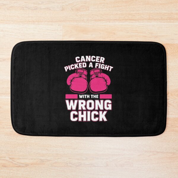 Item preview, Cancer Picked A Fight With The Wrong Chick Breast Cancer Fighter Survivor Warrior Woman designed and sold by PopStars1993.