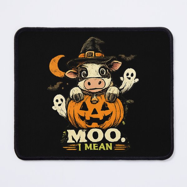 Item preview, Moo I Mean Boo Witch Cow Halloween designed and sold by MizoX7.