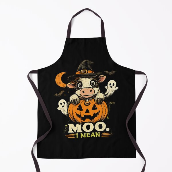Item preview, Moo I Mean Boo Witch Cow Halloween designed and sold by MizoX7.