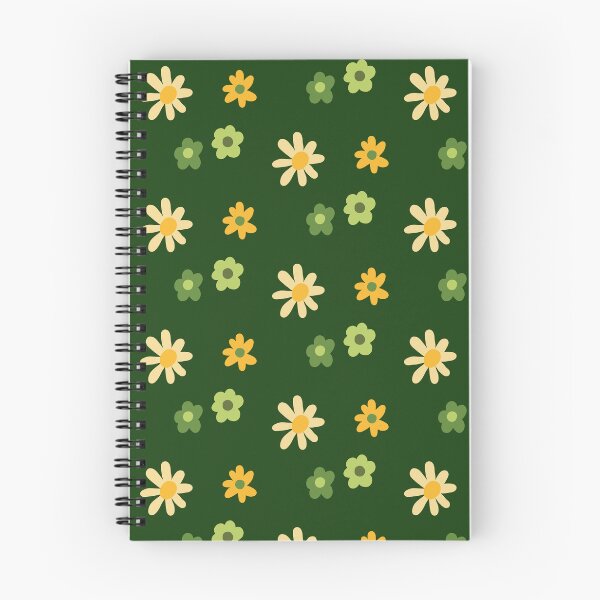 Item preview, Green & Yellow Retro Flowers designed and sold by Erdmindesigns.