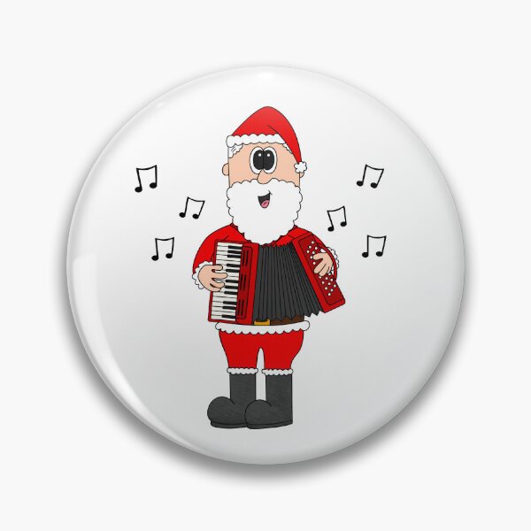 Item preview, Santa Playing Accordion, Christmas Accordionist Folk Musician designed and sold by doodlerob.