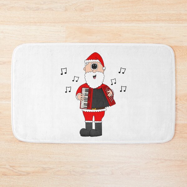 Item preview, Santa Playing Accordion, Christmas Accordionist Folk Musician designed and sold by doodlerob.