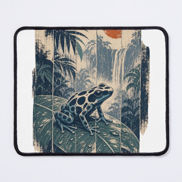 Item preview, Poison Dart Frog in the Misty Rainforest Wild Animal Wildlife Painting designed and sold by VisualArtsOasis.