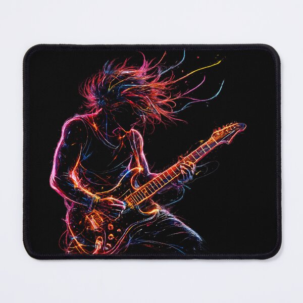 Item preview, Neon Electric Guitar Performance Artwork designed and sold by NucciCollective.