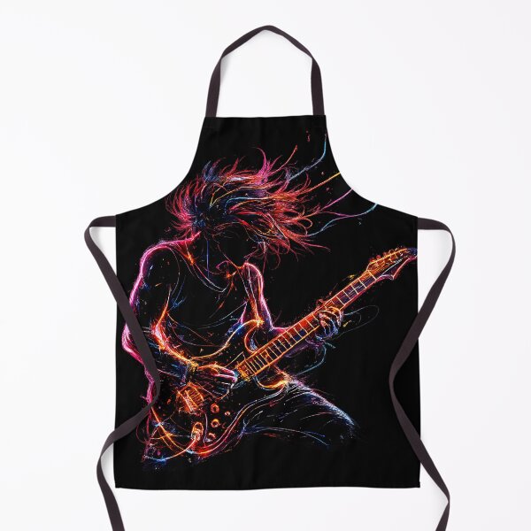 Item preview, Neon Electric Guitar Performance Artwork designed and sold by NucciCollective.