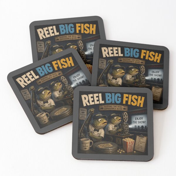 Item preview, Reel Big Fish Funny Movie Projectionist Fishing Pun Design designed and sold by Hornace88studio.