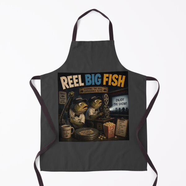 Item preview, Reel Big Fish Funny Movie Projectionist Fishing Pun Design designed and sold by Hornace88studio.