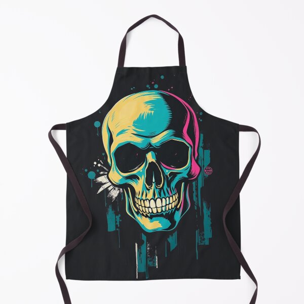 Item preview, Retro Neon Pop Art Skull Graphic designed and sold by ERODED SELF.