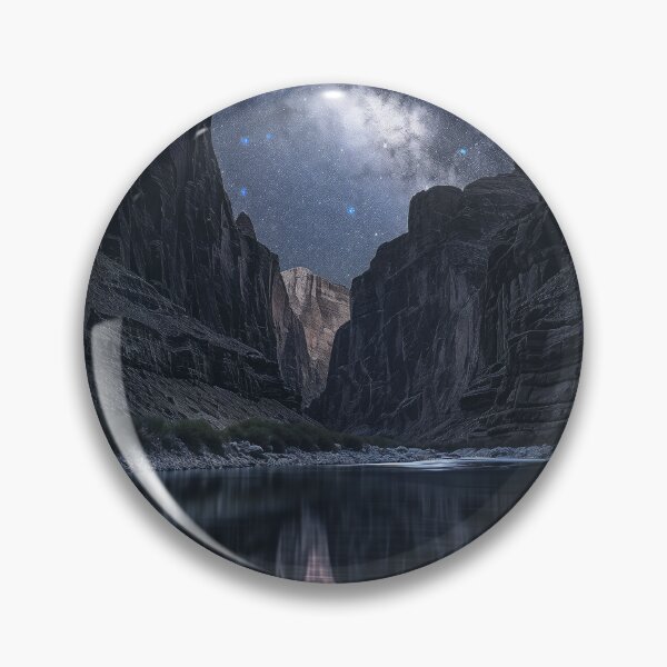 Item preview, Stellar Canyon Under Starry Skies designed and sold by QuantumDrift.