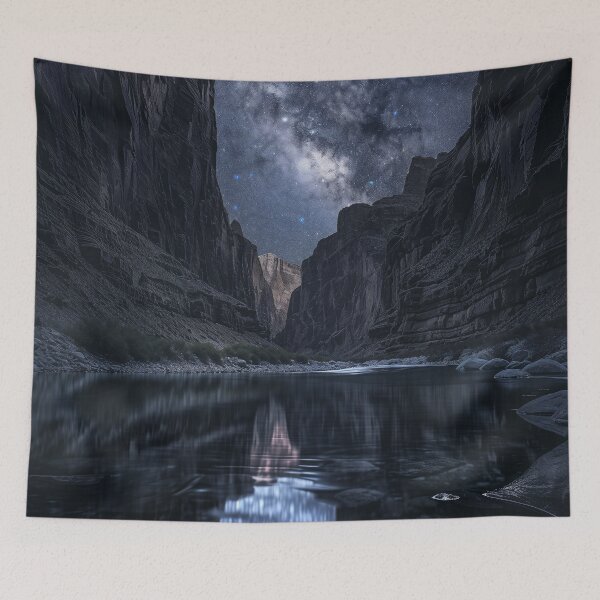 Item preview, Stellar Canyon Under Starry Skies designed and sold by QuantumDrift.