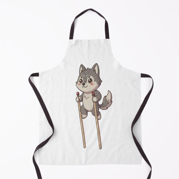 Item preview, Cute Wolf Walking On Stilts designed and sold by Ella_Sketch.
