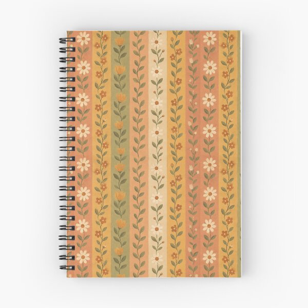 Item preview, Retro Striped Floral Pattern  designed and sold by The Chill Paw .