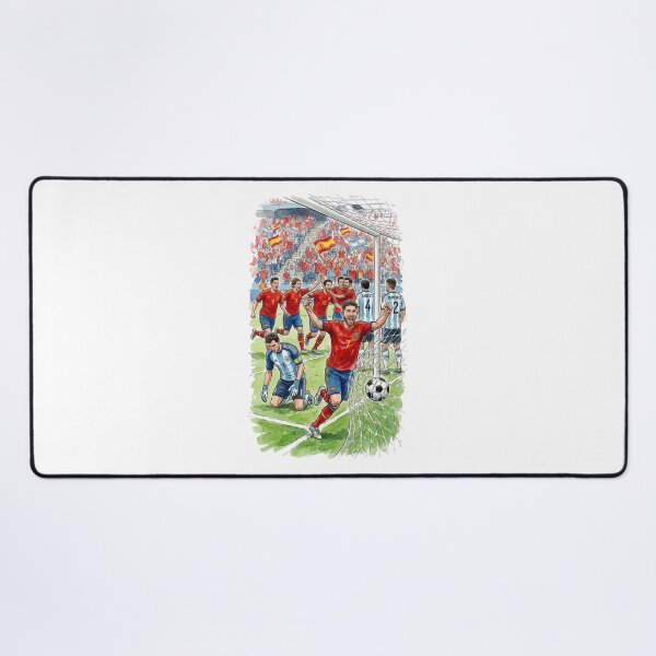 Item preview, Spain National Football Team Celebration Watercolor Art designed and sold by annaarthk.