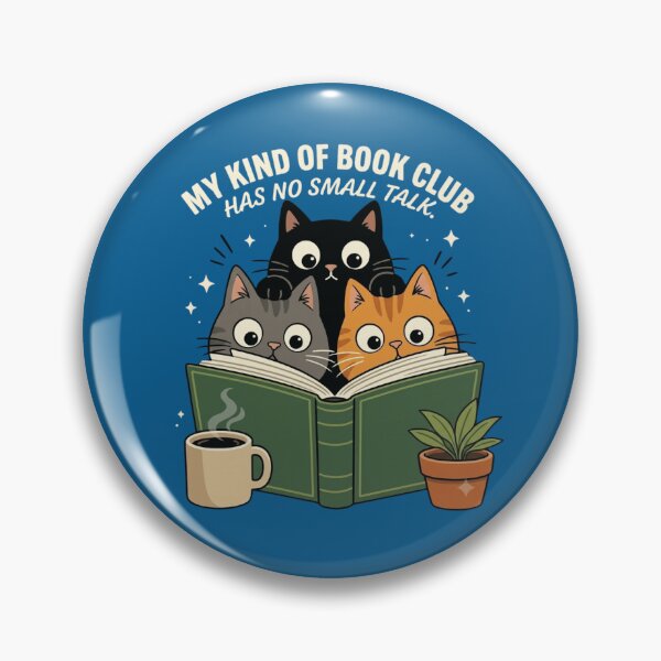 Item preview, Book Club No Small Talk | Funny Cat Reader & Introvert Book Lover designed and sold by Cree8if.