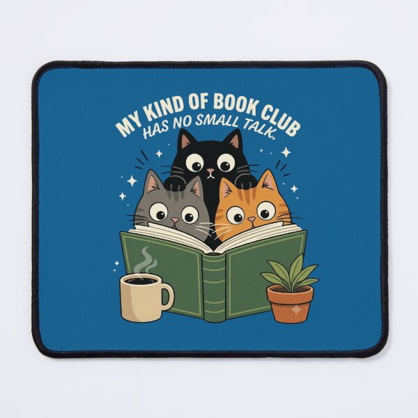Item preview, Book Club No Small Talk | Funny Cat Reader & Introvert Book Lover designed and sold by Cree8if.