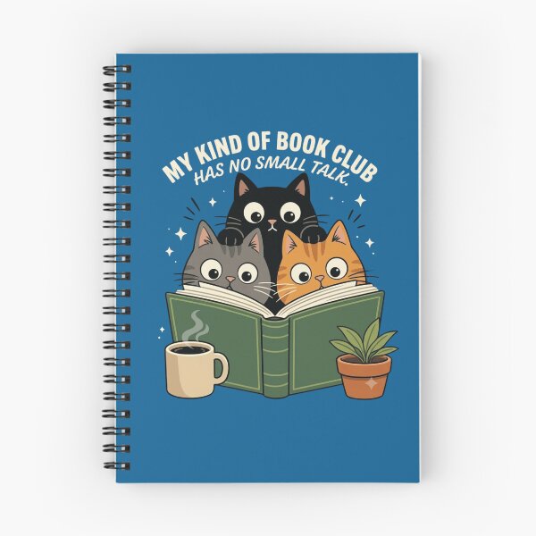 Item preview, Book Club No Small Talk | Funny Cat Reader & Introvert Book Lover designed and sold by Cree8if.