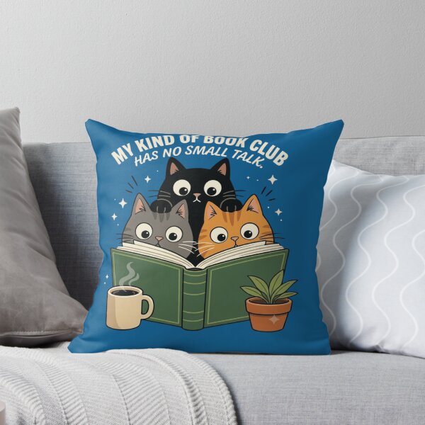 Item preview, Book Club No Small Talk | Funny Cat Reader & Introvert Book Lover designed and sold by Cree8if.