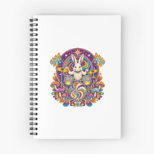 Item preview, Rabbit Playing Drums – Funny Bunny Drummer Music Art designed and sold by AMICO77.