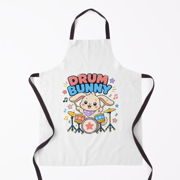 Item preview, Rabbit Playing Drums – Funny Bunny Drummer Music Art designed and sold by AMICO77.