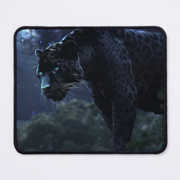 Item preview, Cosmic Jaguar in Blue Night designed and sold by QuantumDrift.