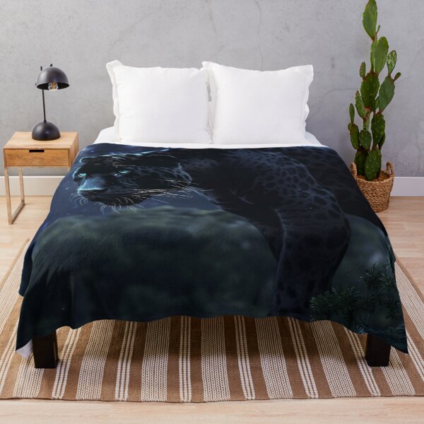 Item preview, Cosmic Jaguar in Blue Night designed and sold by QuantumDrift.
