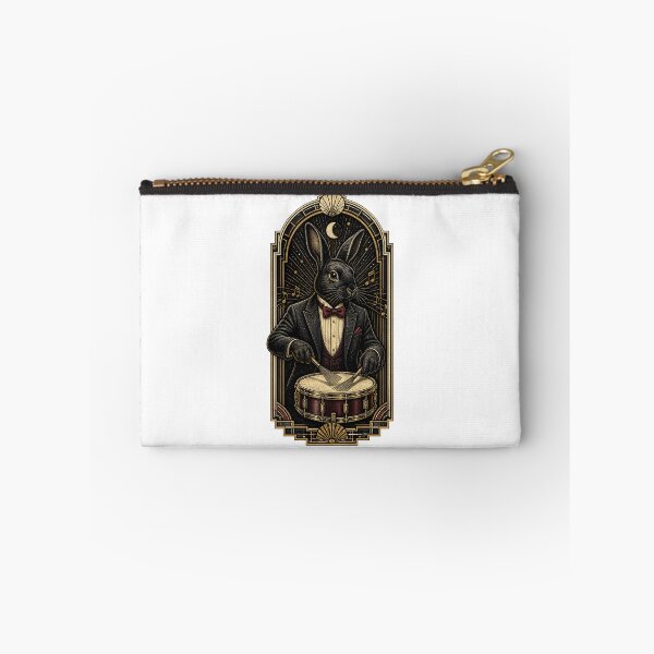 Item preview, Rabbit Playing Drums – Funny Bunny Drummer Music Art designed and sold by AMICO77.