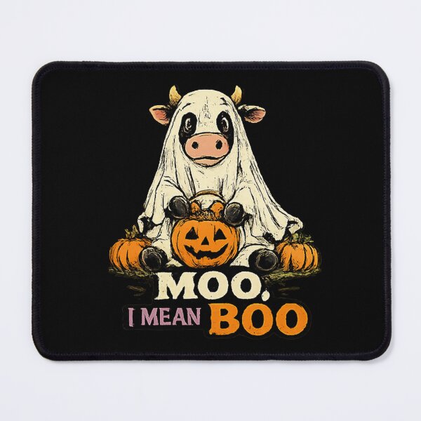Item preview, Moo I Mean Boo Ghost Cow Halloween designed and sold by MizoX7.