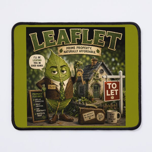 Item preview, Leaf Let Funny Real Estate Nature Pun Landlord Design designed and sold by Hornace88studio.
