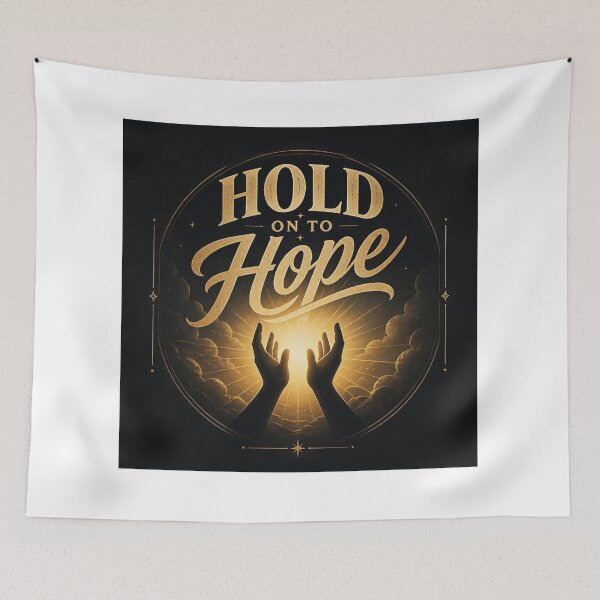 Item preview, Hold On To Hope Christian Inspirational Quote Design for Faith and Encouragement designed and sold by Paltooproducts.