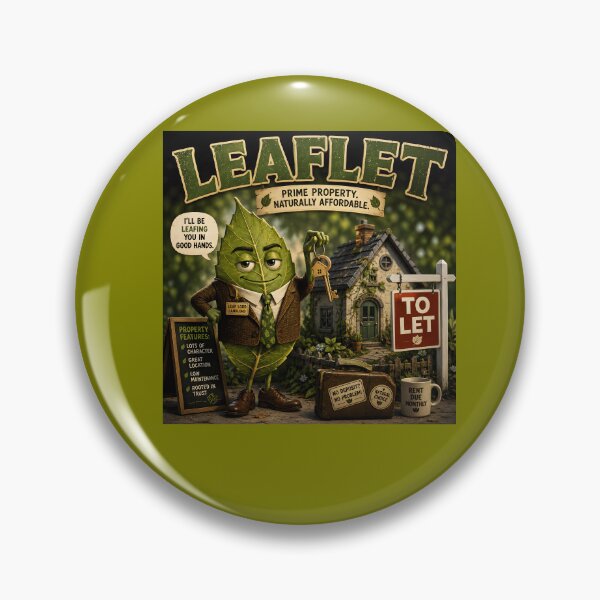 Item preview, Leaf Let Funny Real Estate Nature Pun Landlord Design designed and sold by Hornace88studio.