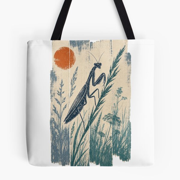 Item preview, Praying Mantis in the Summer Meadow Wild Animal Animal Nature Art designed and sold by VisualArtsOasis.