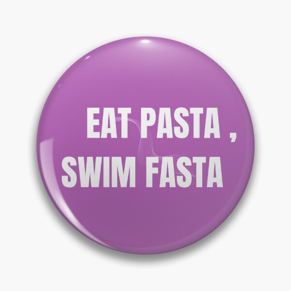 Item preview, Eat Pasta, Swim Fasta - Bold Swim Team T-Shirt designed and sold by Tswim1.