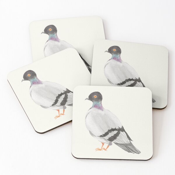 Item preview, Watercolour Pigeon Sticker designed and sold by Banana02.